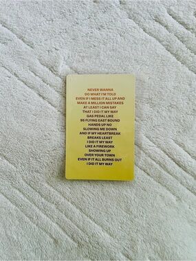 kpop katseye my way song lyrics photo card